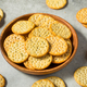 Assorted Round Whole Wheat Crackers - PhotoDune Item for Sale