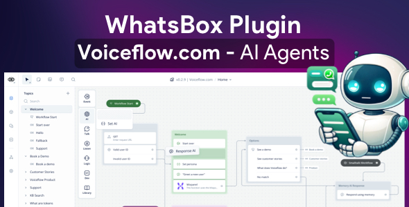 VoiceFlow AI agent for WhatsApp - Plugin for WhatsBox