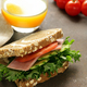 rye bread sandwich with vegetables and ham - PhotoDune Item for Sale