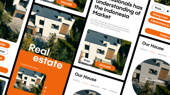 Real Estate Stories Pack Product Promo template preview
