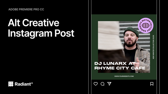 Instagram Posts Premiere Pro template preview