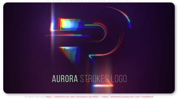 Aurora Strokes Logotype Animation