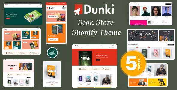 Dunki - Book  Store Shopify OS 2.0 Theme