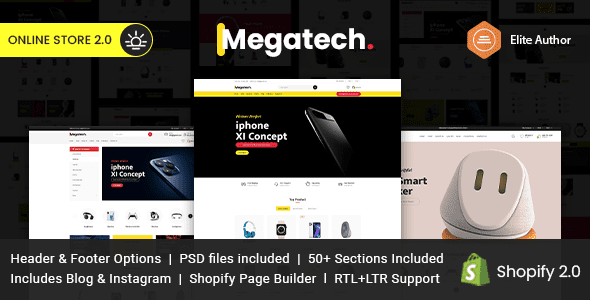 Megatech Multipurpose Shopify Theme