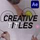 Creative Designer Titles for After Effects