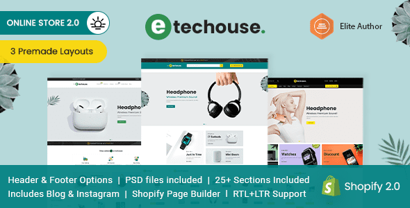 Techhouse - Electronics & Gadgets Shopify Theme