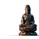 Bronze buddha statue on lotus base isolated on white background - PhotoDune Item for Sale
