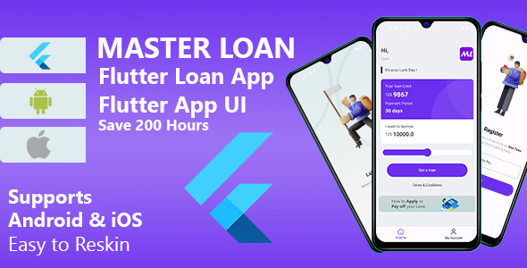 [DOWNLOAD]Loan Master Flutter UI | Powerful Loan App