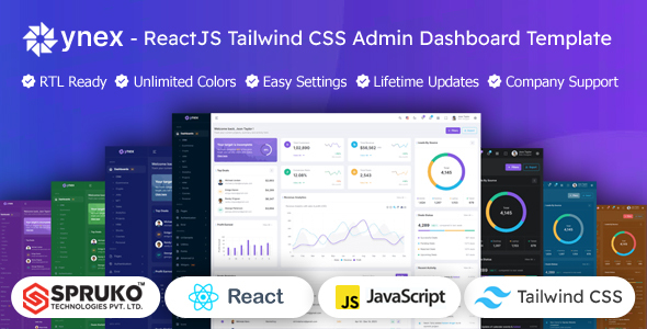 [DOWNLOAD]Ynex - React JS Admin Dashboard Tailwind Template