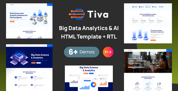 Tiva - Big Data Analytics & AI Startup Bootstrap 5 Template