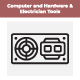 Computer and Hardware & Electrician Tools Icon