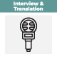 Interview & Translation Icon