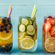 Detox fruit infused water. Refreshing summer homemade cocktail - PhotoDune Item for Sale