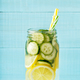Detox fruit infused water. Refreshing summer homemade cocktail - PhotoDune Item for Sale