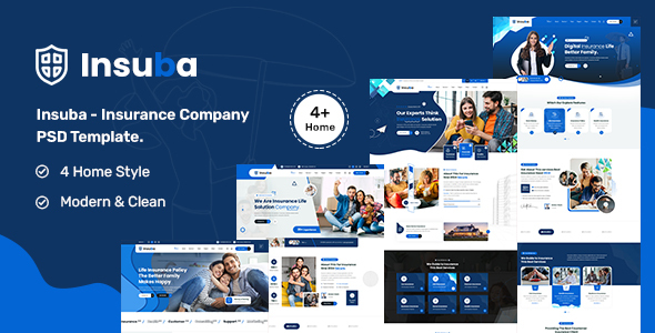 Insuba - Insurance Company PSD Template