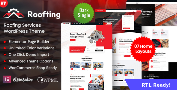 Roofting - Roofing Services WordPress Theme
