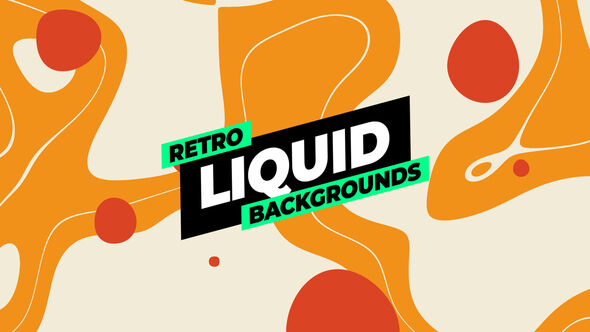 Retro Liquid Backgrounds Elements template preview