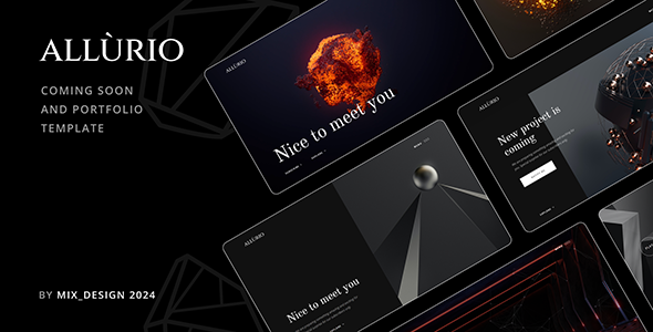 Allurio - Coming Soon and Portfolio Template