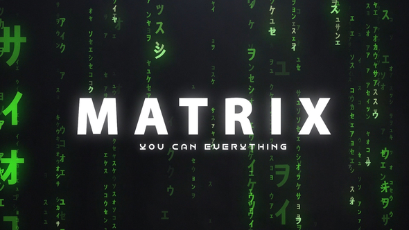 Matrix Logo Reveal