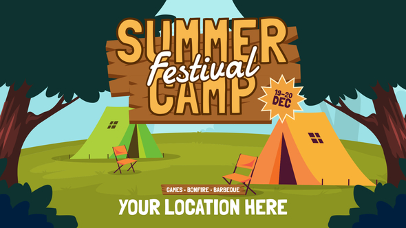 Camp Promo Openers template preview