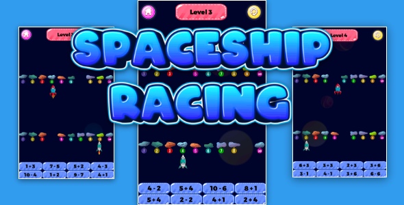 Spaceship Racing - Cross Platform Math Game