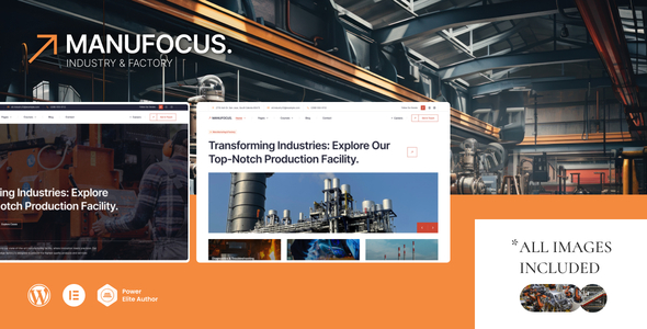 Manufocus - Factory & Industry WordPress Theme