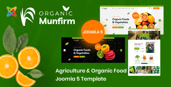 [DOWNLOAD]Munfirm - Joomla 5 Organic & Healthy Food Template