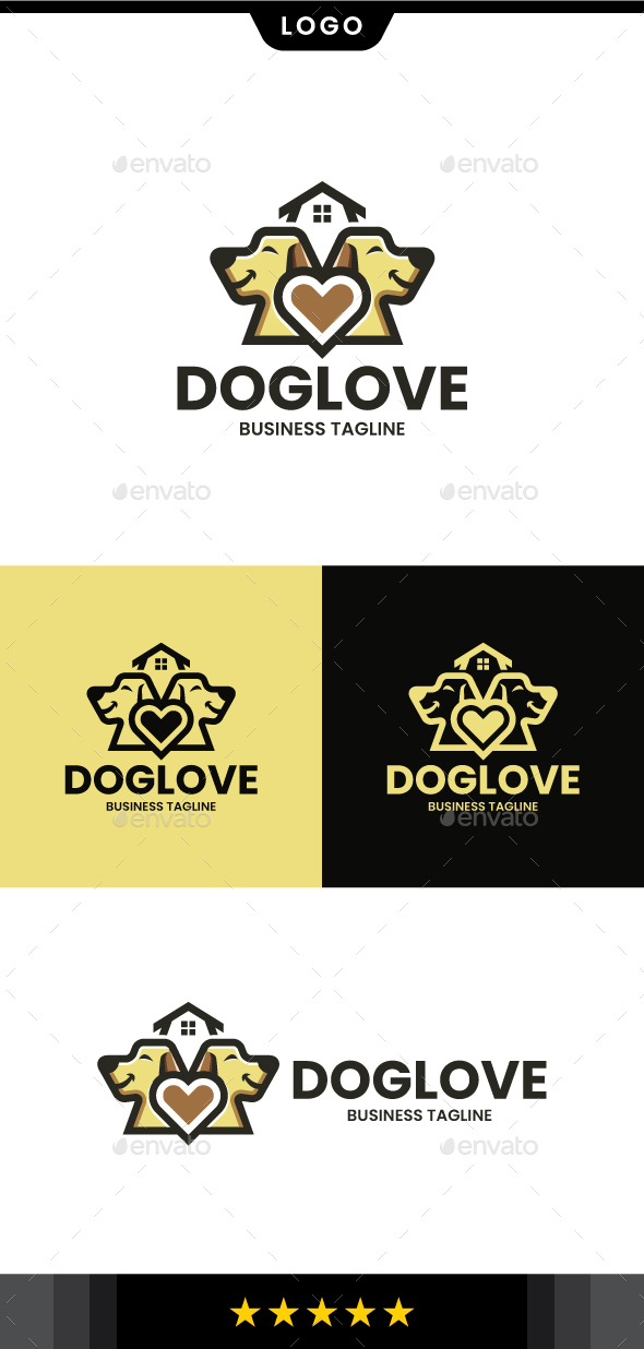 [DOWNLOAD]Twins Dog House Logo Template