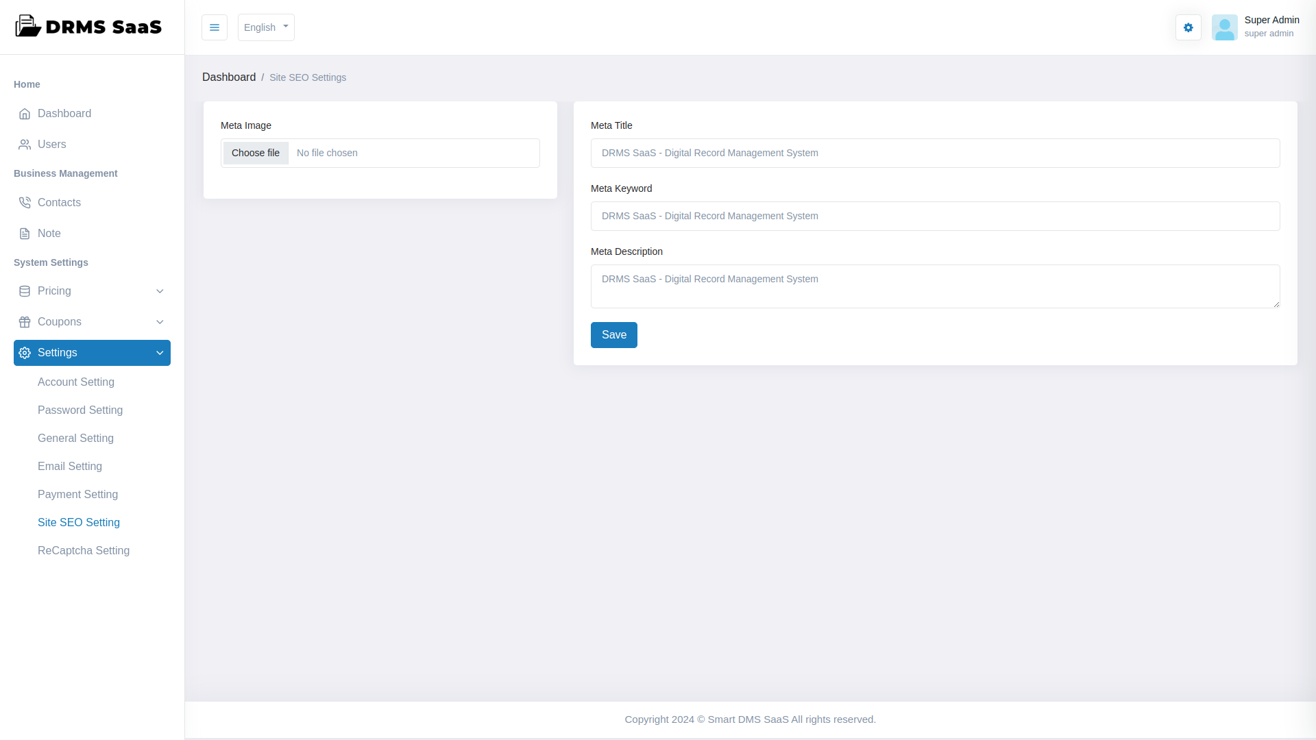 Drms Saas Digital Record Management System By Smartwebinfotech