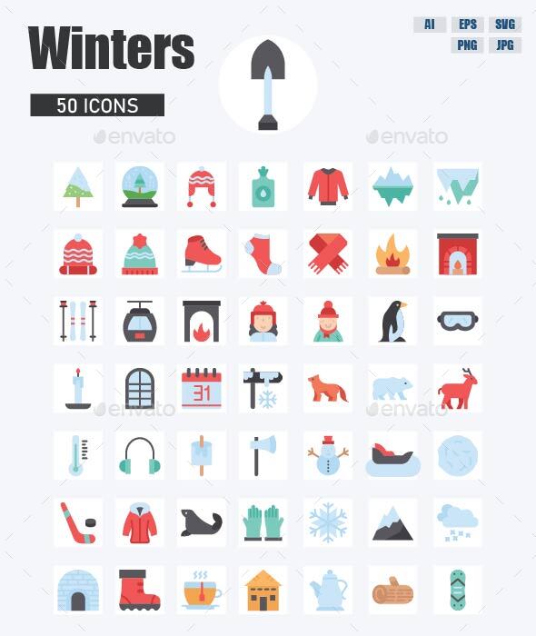 [DOWNLOAD]Winters 50 Icons Set