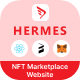 Hermes - NFT Marketplace Website | ReactJS | Web3 | MetaMask