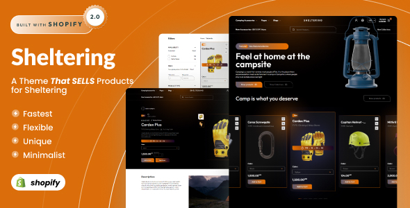 Sheltering – Outdoor Camping & Trekking Shopify Theme OS 2.0