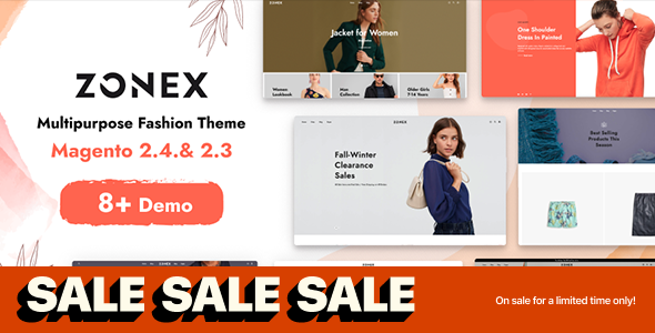 Zonex – Minimalist Responsive Magento 2 Fashion Theme