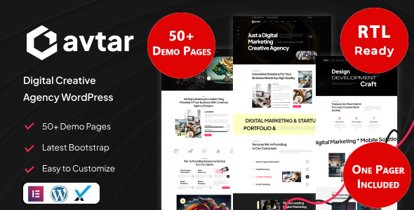 Avtar – Digital Agency WordPress Theme & RTL Ready