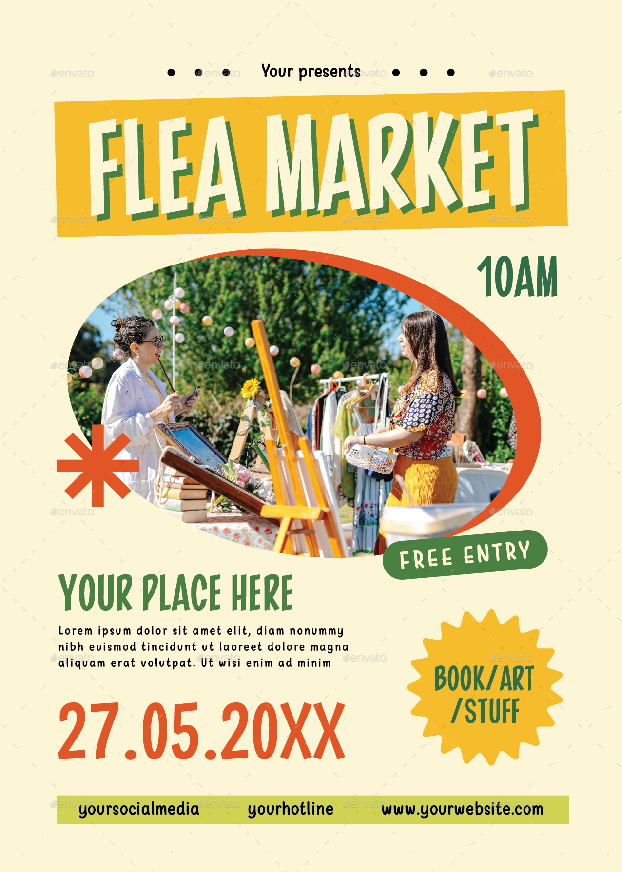 Flea Market Flyer, Print Templates | GraphicRiver