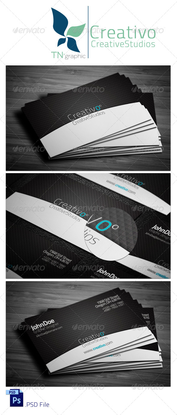 CreativO Business Card - Creative Business Cards