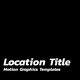Location Titles - VideoHive Item for Sale