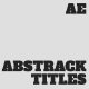 Abstrack Titles - VideoHive Item for Sale
