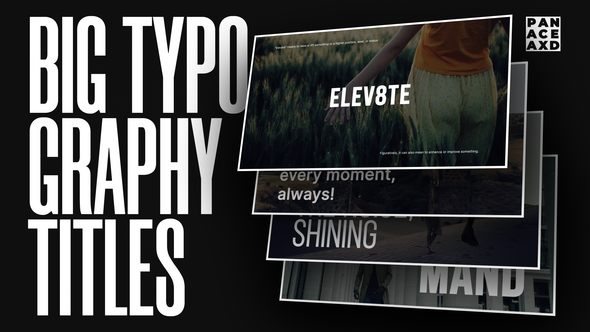 Big Typography Titles Video Displays template preview