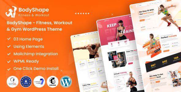 [DOWNLOAD]BodyShape - Fitness, Workout & Gym WordPress Theme