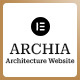 Archia - Achitecture Elementor Pro Template Kit