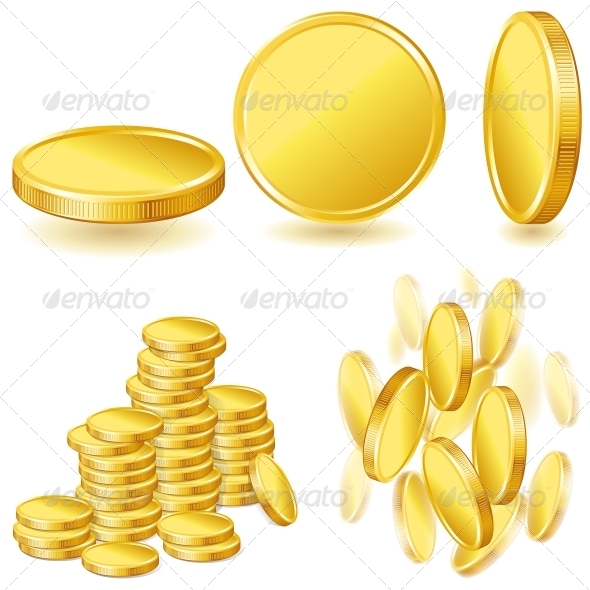 Collection of Gold Coins - Retail Commercial / Shopping