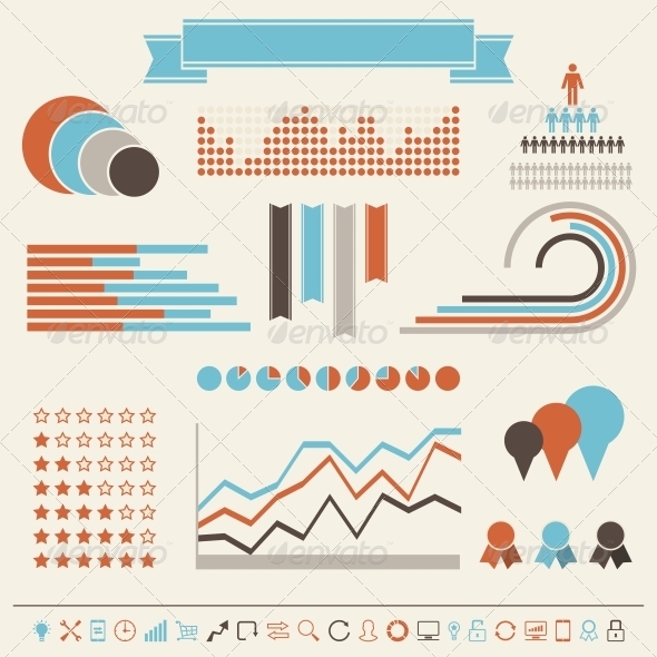 Vintage Styled Infographics Elements - Infographics