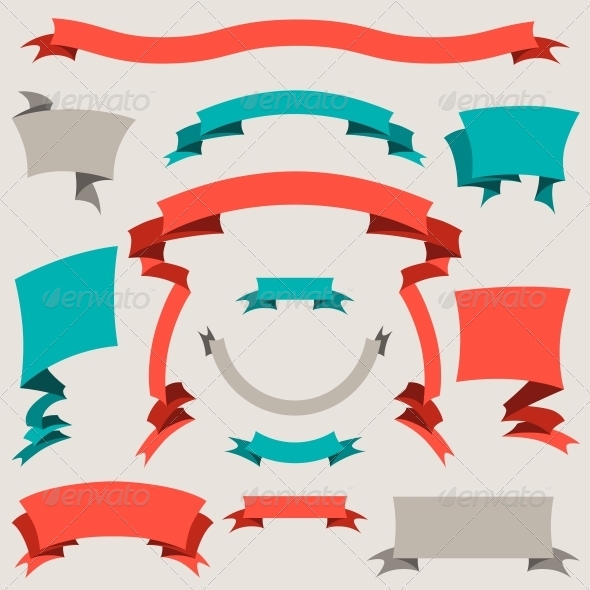 Set of Retro Design Elements - Decorative Symbols Decorative