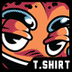 Peach Rock T-Shirt Design Template