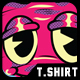 Radish Smile T-Shirt Design Template