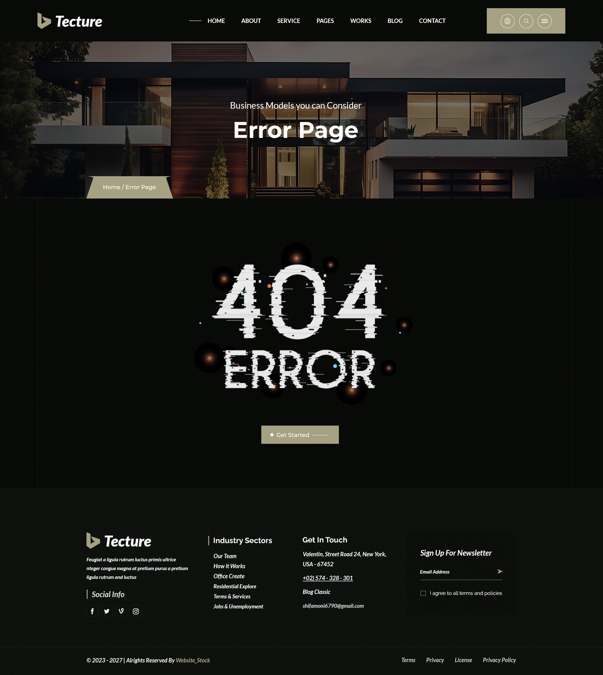 Tecture - Architecture & Interior Design PSD Template by Green-Touch