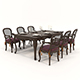 Restaurant Dining Table and Chairs set 4