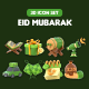 3D Eid Mubarak