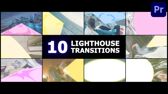 Lighthouse Seamless Transitions | Premiere Pro MOGRT